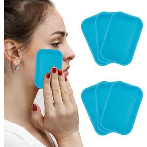 Small Ice Packs, 4 Pcs, Reusable Mini Gel Cold Packs for Injuries, Hot Cold Compress for Kid's Boo Boos, Headaches, Wisdom Teeth, Breastfeeding, Pain Relief, Fever, Mosquito Bite, First Aid 3" X 4.5"