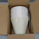 Wellmet Chandelier Shades, ONLY FOR CANDELABRA BULBS, Clip-on Fitter Lamp Shades, 3" x 6" x 5", Set of 6, Cream White