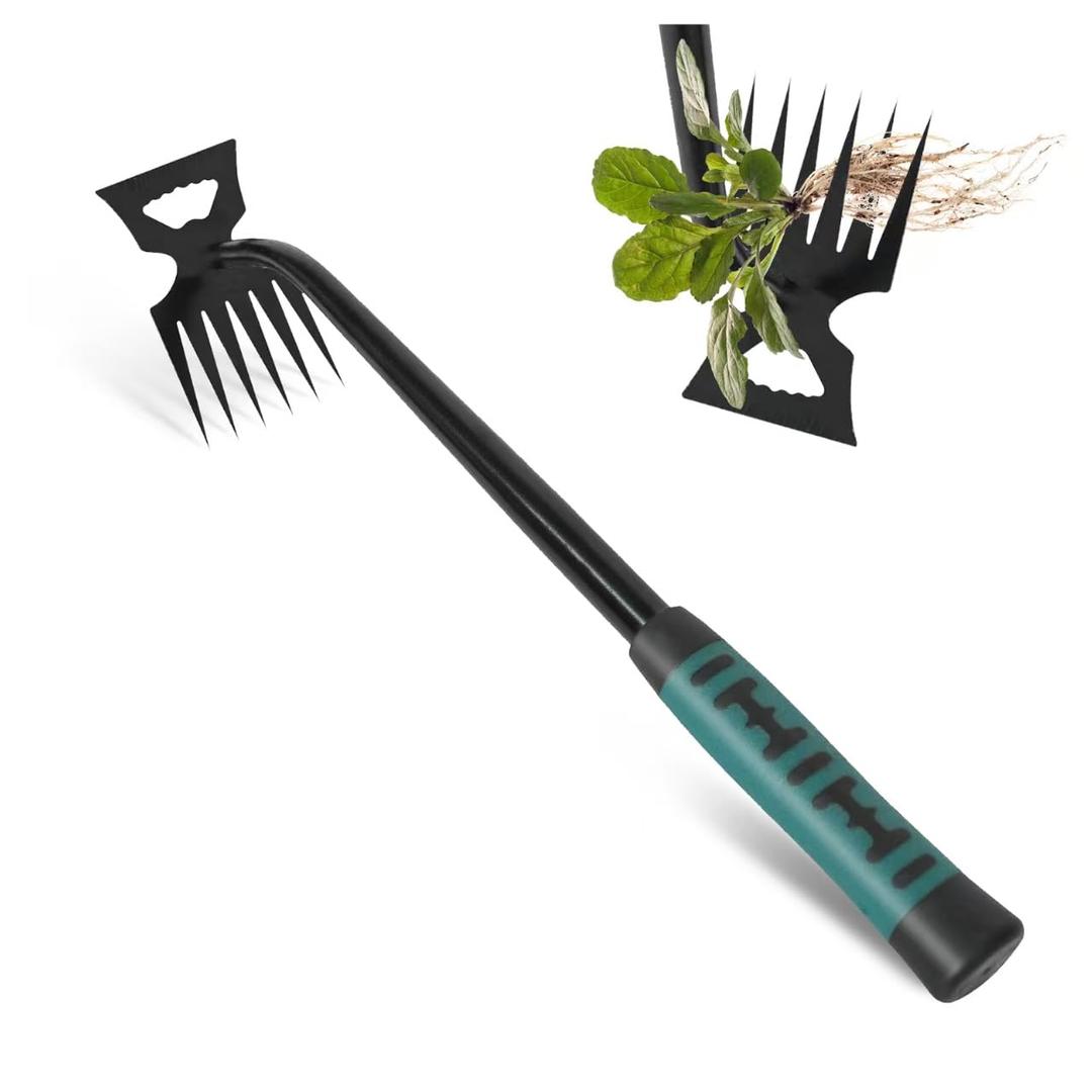 3 x Weed Remover Tool,2-in-1 Portable Hand Weeding Tool with 6 Teeth,Portable Garden Weeder Tool,2026 New Gardening Weeding Tools,for Garden Hand Tools for Garden, Backyard, Farm & Vegetable Planting