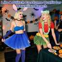 2 Pack Hawaiian Costume for Women Adults, Hawaiian Luau Hula Skirts Outfit Tropical Tutu Dress Set Includs Headband Necklace Bracelet Red T-shirt for Halloween Beach Party Holiday Hula Dress-Up