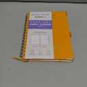 POPRUN 2026-2027 Academic Year Weekly and Monthly Planner Calendar,Jul 2026 - Jun 2027，6.25" x 8.5",Daily Agenda Book & Appointment Book with Hourly Schedule, Tabs, Hardcover, School and Office Supplies - Orange