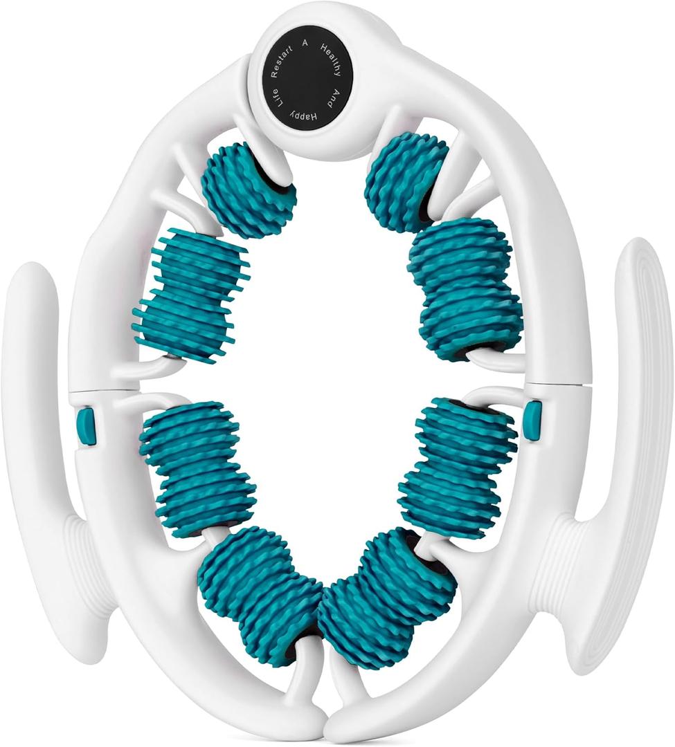 Cellulite Massage Roller - Green - Anti-Cellulite Massager with Detachable Roller Handles for Thighs, Legs & Buttocks - Fascia Massage Tool for Lymphatic Drainage & Deep Tissue Therapy