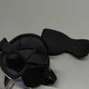 Travel Pillow for Airplanes, Airplane Pillow with Eye Mask, Travel Pillows for Long Flight Sleeping, Travel Neck Pillows for Road Trip Car Headrest, Stop Bobble Head Neck Pain, Dark Grey