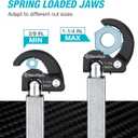 DURATECH Telescoping Basin Wrench, Sink Wrench, Adjustable 3/8'' to 1-1/4'' Capacity Jaw with 10" to 17" Extendable Handle, for Tight Space