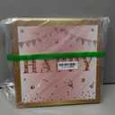 DataMoon 50th Birthday Decorations Boxes for Women - 3PCS Pink Rose Gold Happy 50th Birthday Balloons Boxes, Fifty Year Old Birthday Theme Cardboard Box Decor