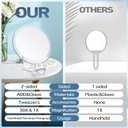 B Beauty Planet 30X Magnifying Mirror for Travel with Handle, Double-Sided 1X/30X Magnification Hand Mirror for Makeup,Travel Mirror for Desk 5 Inches