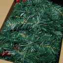 Nerosun 9FT Christmas Garland with 50LED Lights, 2 Pack Battery Operated Prelit Garland Christmas Decorations Timer 8 Mode, Artificial Outdoor Christmas Garland Greenery Pinecone for Indoor Decor