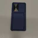 SSLOTSCASE for Samsung Galaxy S25 Ultra Case with Stand & Credit Card Holder & Sliding Camera Cover, Full-Body Drop Proof TPU Soft Silicone Edge Protective Case Cover for Galaxy S25 Ultra 6.9, Blue