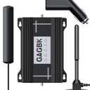 Upgarde Cell Booster for Car, Truck Cell Phone Signal Booster on Band 2/4/5/12/13/17/25/66 for 5G Support All U.S.Carriers AT&T T-Mobile Verizon and More Cellphone Booster for RV Car Vehicle Call/Data
