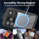 AICase Waterproof Case for iPhone 17 Pro Max+MagSafe Support Clear Water Proof Snowproof/Dustproof/Shockproof,IP68 Certified 360 Full Body Protection Fully Sealed Underwater for iPhone 17 Pro Max_2 (Black)