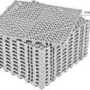 ToLanbbt Modular Interlocking Cushion 24P 11.8" x 11.8" Interlocking Rubber Floor Drain Holes Non-Slip Splicing Drainage Mats for Deck, Shower, Kitchen, Drain Pool, Sauna Bath, Indoor Outdoor (Grey)