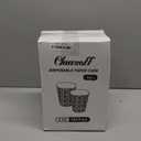 Clawsoff 300 Pack 5oz Paper Cups, Disposable Bathroom Navy Floral Small Mouthwash Cups 5 OZ for Barth, Parties, Picnics, Barbecues, Travel and Events