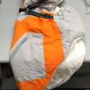 IECOii Large Dog Coat with Harness Built in, Reflective Waterproof Dog Coat for Giant Breeds - Zip Up Fleece Jacket for Dogs, Great Dane Winter Coats Warm Snowsuit for Cold Weather, Orange, 4XL (Chest:47.24 in)