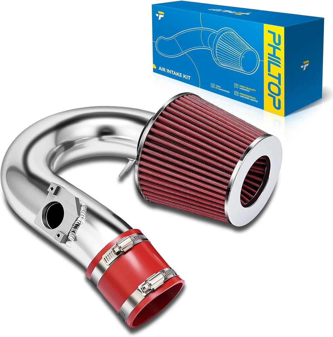PHILTOP 2.75" Cold Air Intake Kit System Compatible with Toyota Celica 2000-2005 1.8L, High Performance, Red PHILTOP 2.75" Cold Air Intake Kit System Compatible with Toyota Celica 2000-2005 1.8L, High Performance, Red