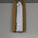 Tension Curtain Rod 31 to 75 Inch Spring Tension Rod for Windows Adjustable Curtain Rod No Drilling Expandable Pressure Curtain Rod Tension Rods for Window,Bathroom,Kitchen,Doorway (White)