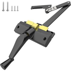 Split Arm Operator (Right Hand) with Handle Easy Replacement Solution for Window Crank Handle Compatible with Andersen 400 Series & A Series Perma-Shield Casement Windows (1982-1995), Black