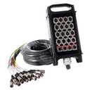 12Channel 25'Pro Stage XLR Snake Cable with XLR&1/4" TRS Returns on The Box
