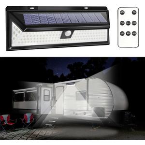 Solar RV Porch Light, RV Motion Sensor Light with Remote Control, Waterproof RV Outdoor Lights for RV Camper Travel Trailer Motorhome