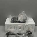 3-Lights Black and Brushed Nickel Bathroom Light Fixtures, Modern Black and Nickel Vanity Light with Clear Glass Shade, Wall Mount Lights Over Mirror for Bedroom Hallway Living Room