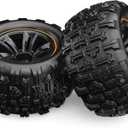 HYPER GO 16300D 1:16 Scale RC Car Accessories Wheels, Spare Parts RC Vehicle Wheels & Tire Sets for H16GT & H16DR & H16BM & H16SC (Pair)