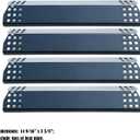 Parts DP129 (4-Pack) Porcelain Steel Heat Shield/Heat Plates 14 9/16 x 3 3/8" Replacement for Sunbeam, Nexgrill, Grill Master, Charbroil, Kitchen Aid, Members Mark, Uberhaus Gas Grills