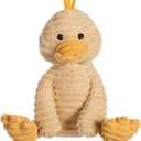 Apricot Lamb Toys Plush Corduroy Duck Stuffed Animal Soft Cuddly Perfect for Child (Corduroy Duck, 9 Inches) (Small, Yellow)