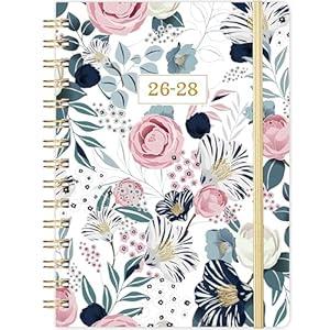 2026-2028 Monthly Planner - 3 Year Monthly Planner 2026-2028, JAN 2026 - DEC 2028, 8.4" x 6.3", Calendar Planner With Hardcover, 36-Month Tabs, Notes Pages, Inner Pocket, 36-Month Calendar - Flowers