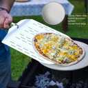 Pizza Peel 12 inch with Long Foldable Handle  Aluminum Pizza Paddle  Pizza Spatula or Pizza Turning Peel  Pizza Oven Accessories  For Baking Dough, Bread and Pastry, NNU-PP-12-PRO
