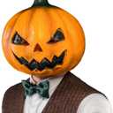 CreepyParty Halloween Jackolantern Pumpkin Face Head Masks Novelty Scary For Party and Trick or Treat