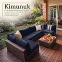 14 Pcs Outdoor Cushion Slipcovers All-Weather Patio Sofa Cover, Covers Only 14 Pcs Outdoor Cushion Slipcovers Dyed colorwoven fabric Water Resistant, UV Fade Non-slip with Zipper for Patio Furniture
