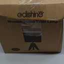EDISHINE Small Table Lamp, Boho Bedside Lamp with Linen Fabric Shade, Wood Tripod Nightstand Lamp for Nursery, Living Room, Bedroom, Narrow End Table, UL Listed, 14.2 Inch, ON/Off Switch