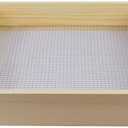 ZFYOUNG Soil Sifter for Garden,Wooden sifter for gardening，Multi-Purpose Soil Screen Wood Dirt Sifter Hand Held Cedar Garden Sifter for Compost,Plant flowers Sifter for Compost, Dirt and Potting Soil.