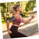 NUOBESTY Sports Mobile Phone Arm Bag Lightweight Waterproof Running Armband with Key Card Storage for Outdoor Exercise and Gym Use