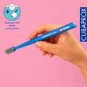 Curaprox CS 12460 Velvet Soft Toothbrush Sensitive Gum Care | Ultra-Gentle Cleaning with 12,460 Filaments | Single Pack, Royal Blue-Grey