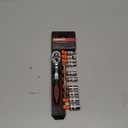 Egofine 12pcs 1/4 Inch Mini Ratchet Socket Wrench Set, Drive Socket Set with 10 Sockets (4-13mm) and 2 Way Quick Released Ratchet Handle and Extension Bar