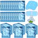 Newcotte 36 Pack Cooling Eye Masks Mint Scented Disposable Hydrogel Eye Patches for Puffy, Dark Circles, Dry Eyes Cooling Sensation Individually Wrapped Travel Size Relaxation Gifts for Men Women