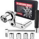 Torque Multiplier Wrench Set, Heavy Duty Labor Saving Lug Nut Remover, 1/2" Drive Square, 1:16 Gear Ratio Hand Lug Nut Wrench Kit for Automotive Tire Nuts Removal (Max 680NM)