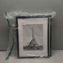 upsimples 12x16 Picture Frame Set of 5, Display Pictures 8.5x11 with Mat or 12 x 16 Without, Wall Gallery Poster Frames, Black