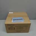 3-Light Semi Flush Mount Ceiling Light, 12.6" Drum Light with White Fabric Shade, Modern Close to Ceiling Lamp for Living Room Bedroom Dining Kitchen Hallway Entry Foyer (Brushed Nickel)