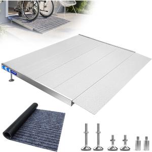 Adjustable Threshold Ramps for Doorways, 30" L×36" W & 2.6-7.1 Height
