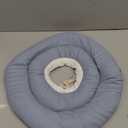 IDOMIK Dog Recovery Collar, Waterproof Soft Dog Cone After Surgery, Comfy Protective Elizabethan Collar Alternative for Dogs Cats, Adjustable Pet Neck Donut Cone Anti-Licking Biting Wounds,Blue,L