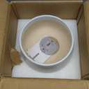 LE TAUCI Ceramic Planter, 10 Inch Plant Pot with Drainage Hole & Saucer  Durable Indoor Planter for Modern Home Decor, White