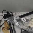 Dimmable Floor Lamp - 3 Lights Arc Floor Lamps for Living Room, 1000LM Modern Tall Standing Lamp With Beige Shades & Heavy Base, Mid Century Tree Floor Lamp for Bedroom Office, 3 LED Bulbs Included (Matte Black-Beige Linen Shades)