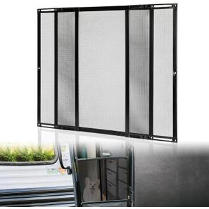 Premium RV Screen Door Protector, Lightweight Adjustable 22"- 35" RV Entry Screen Door Grille, Metal Screen Door Guard for RV, Camper, Yard, Garden
