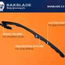 baKblade 2.0 PLUS - Back Shaver for Men (DIY), Ergonomic Handle, Shave Wet or Dry (Extra Blades Included)