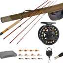 Aventik Extreme Fly Fishing Combo Kit 0/ 1/ 2/ 3/ 4/ 5/ 6 Weight Starter Fly Fishing Rod and Reel Kit Outfit with One Travel Case(8'1'' LW3/ 4 Fly Rod Kit)