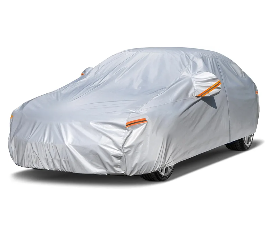 Kayme 6 Layers Car Cover Waterproof All Weather for Automobiles, Outdoor Full Cover Rain Sun UV Protection with Zipper Cotton, Size A2 3XL Universal Fit for Sedan (186-193 inch)
Amazon's Choice