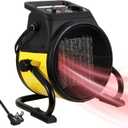 Dura Heat EUH1465 Electric Forced Air Heater with Pivoting Base 5,120 BTU, Yellow (8.5" Height)