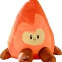 Simulation Campfire Plush Pillow, Bonfire Stuffed Plushie Toys Fake Fire Firewood Plush Pillow for Outdoor Camping Room Decor