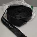 Heavy Duty Discharge Hose PVC Lay Flat Water Tubing with Clamps Easy to Use Weather and Burst Resistant for Pools 1-1/2 ID x 50FT Drainage Kit